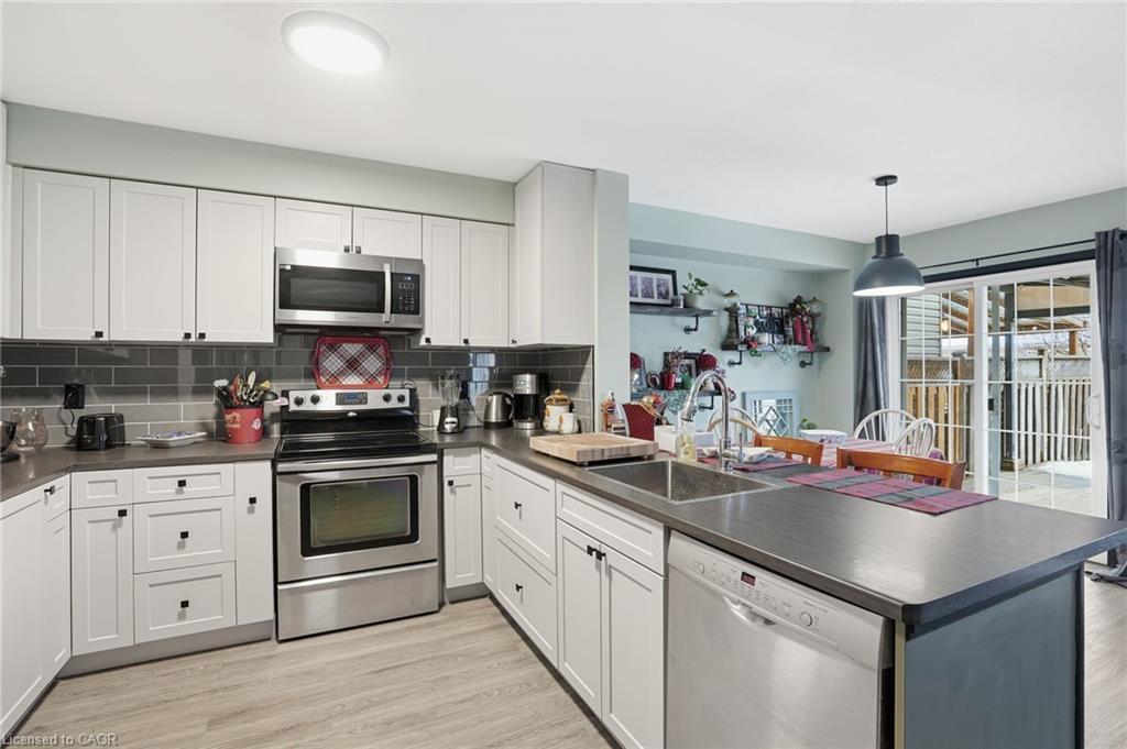 80 Foxborough Drive, Ancaster, ON - Indoor Photo Showing Kitchen With Double Sink