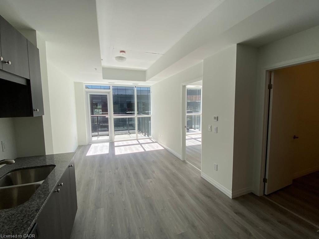 402-108 Garment Street, Kitchener, ON - Indoor Photo Showing Kitchen With Double Sink