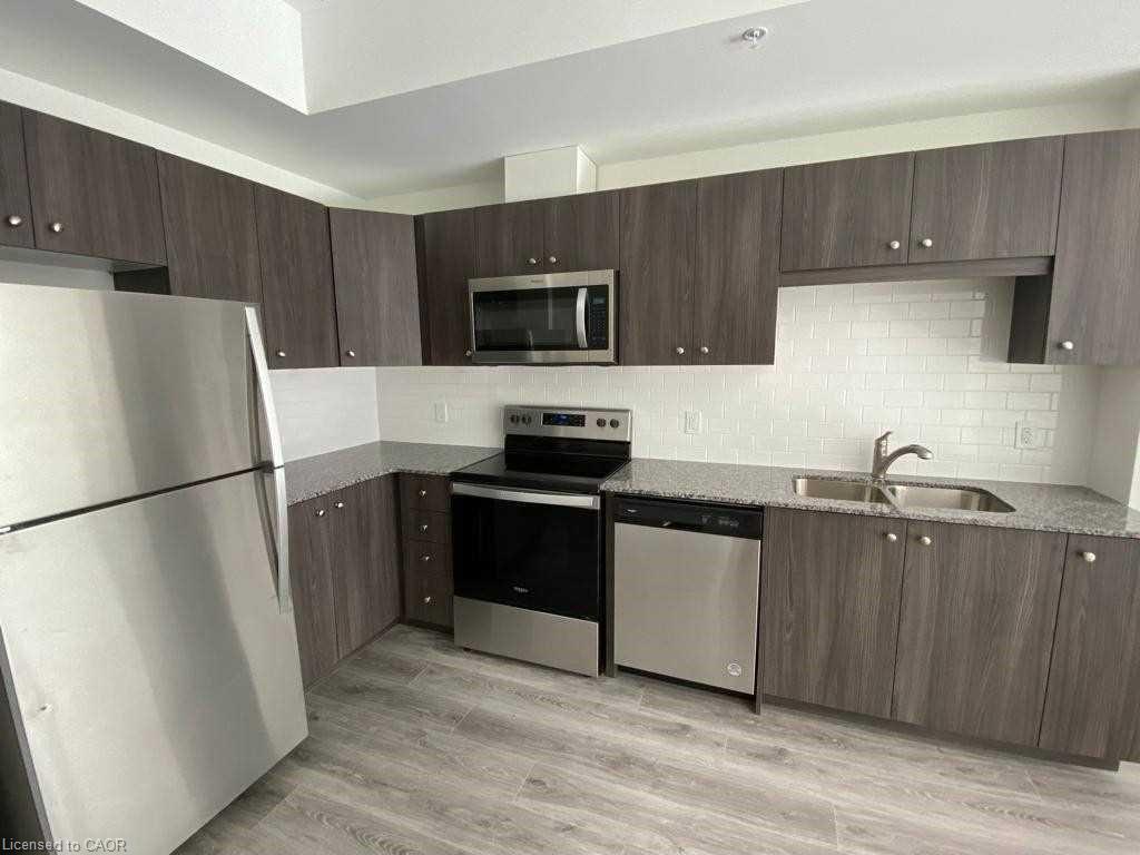 402-108 Garment Street, Kitchener, ON - Indoor Photo Showing Kitchen With Double Sink