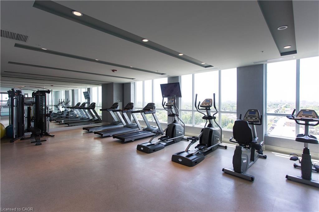 104-80 Esther Lorrie Drive, Toronto, ON - Indoor Photo Showing Gym Room