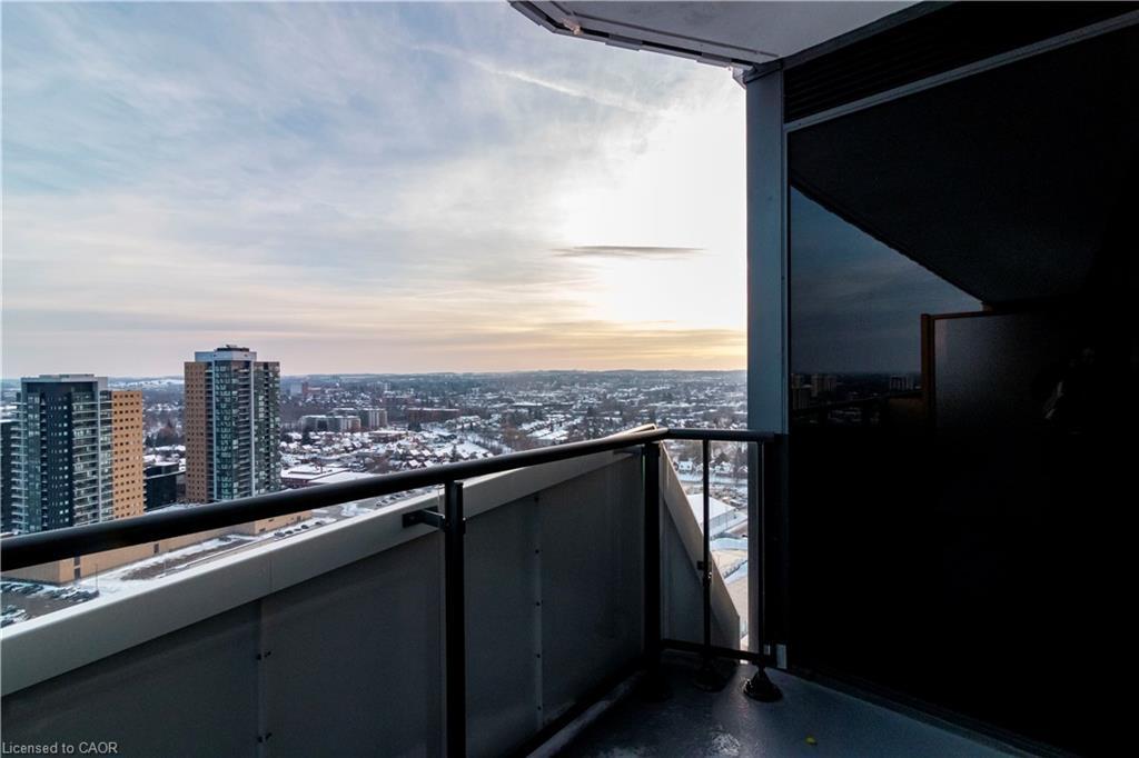2302-25 Wellington Street S, Kitchener, ON - Outdoor With Balcony With View