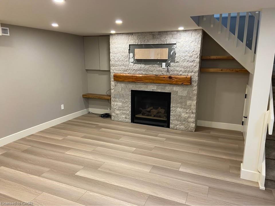 56 Woolwich Street N, Breslau, ON - Indoor With Fireplace
