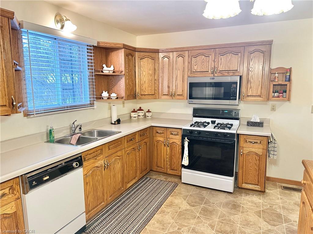248 Howard Street, Waterford, ON - Indoor Photo Showing Kitchen With Double Sink