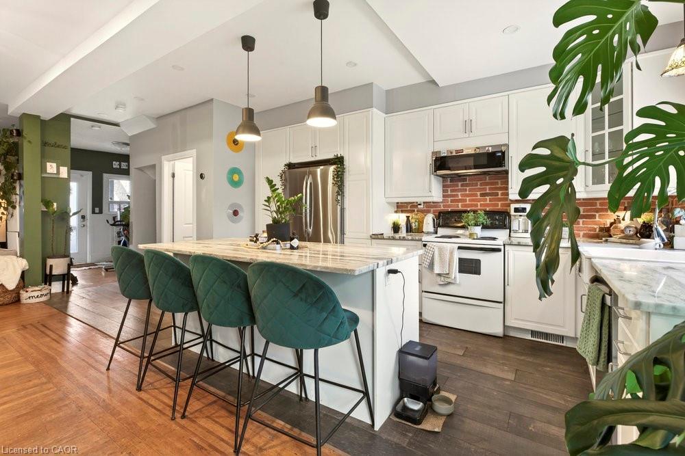 224 Balmoral Avenue N, Hamilton, ON - Indoor Photo Showing Kitchen With Upgraded Kitchen