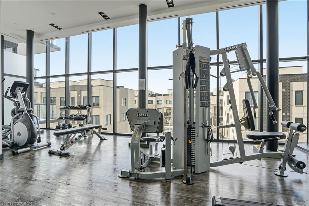 A508-1117 Cooke Boulevard, Burlington, ON - Indoor Photo Showing Gym Room