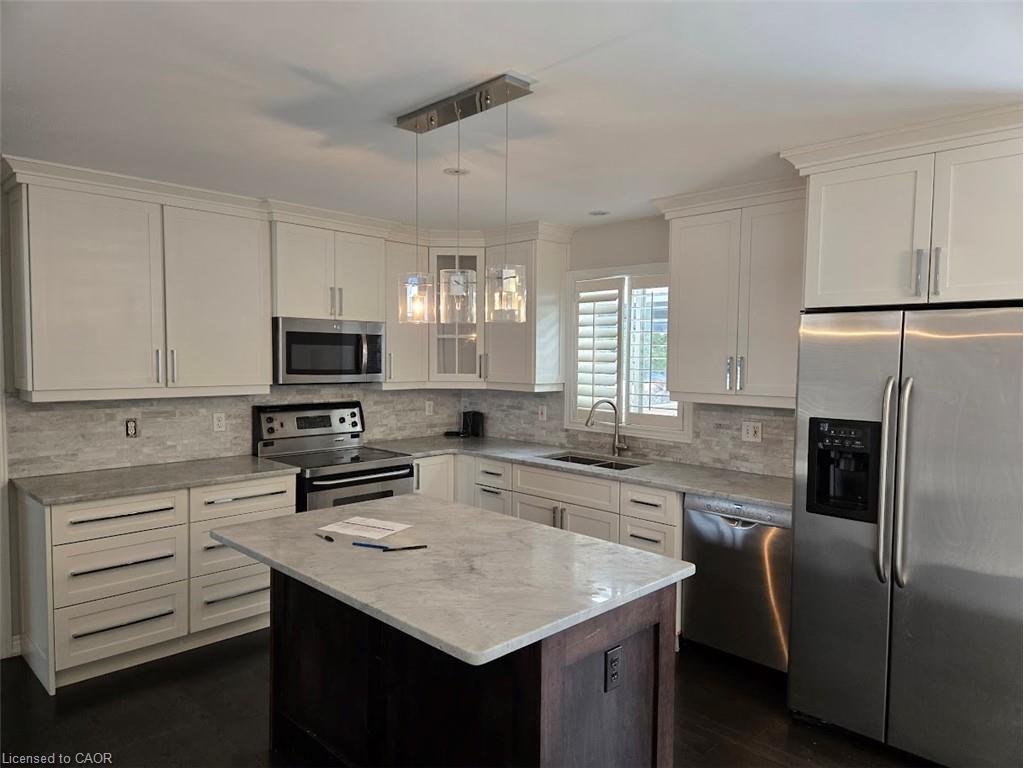 71 Cobblestone Drive, Paris, ON - Indoor Photo Showing Kitchen With Double Sink