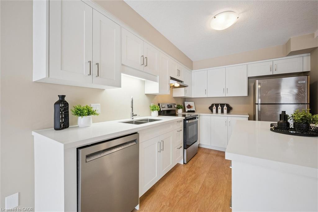 298 Sophia Crescent, Kitchener, ON - Indoor Photo Showing Kitchen With Stainless Steel Kitchen With Double Sink
