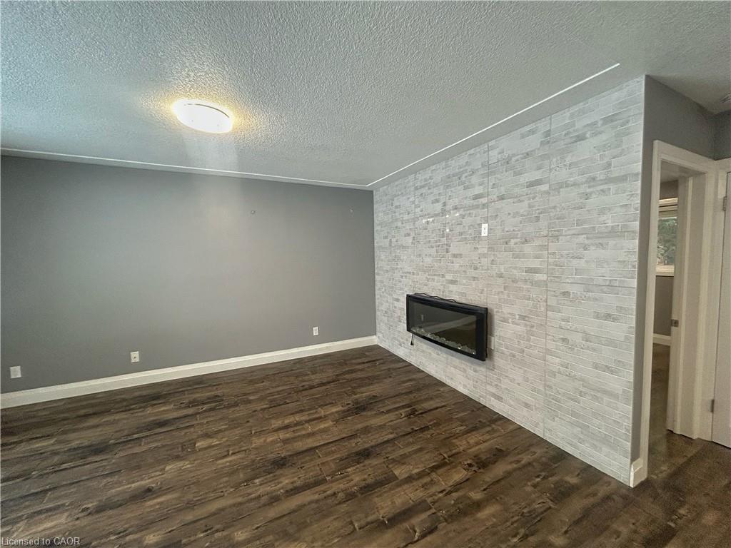 Upper-47 Harber Avenue, Kitchener, ON - Indoor With Fireplace