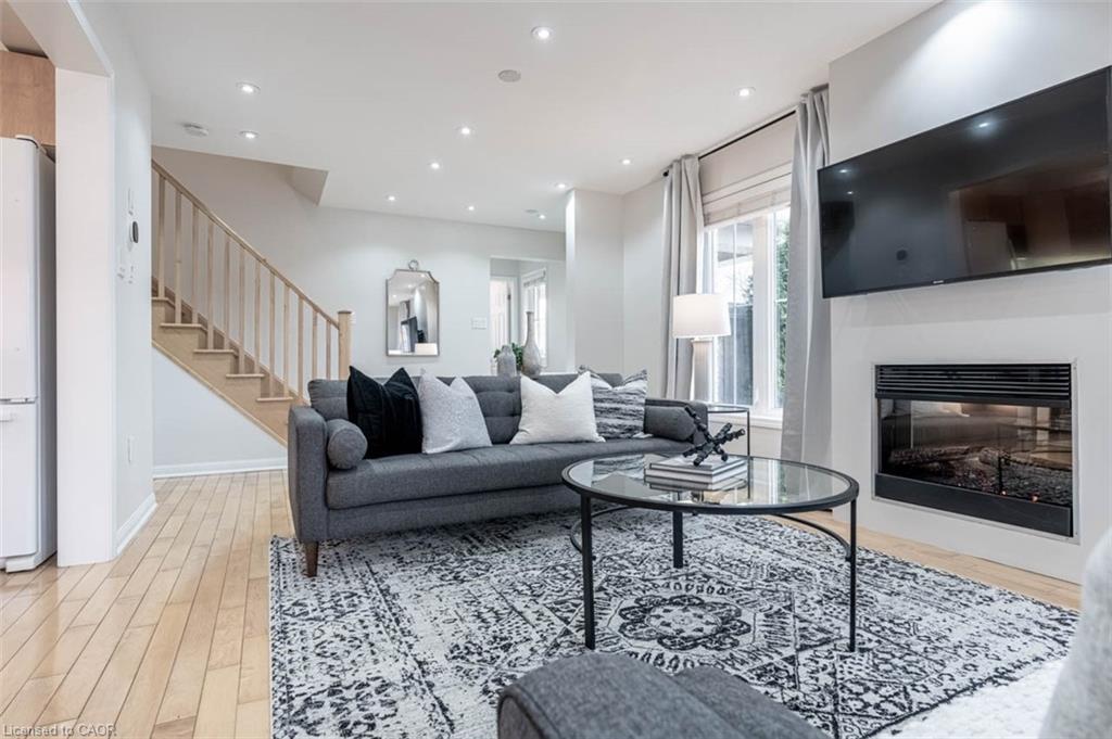 Upper-259 Higginbotham Crescent, Milton, ON - Indoor Photo Showing Living Room With Fireplace
