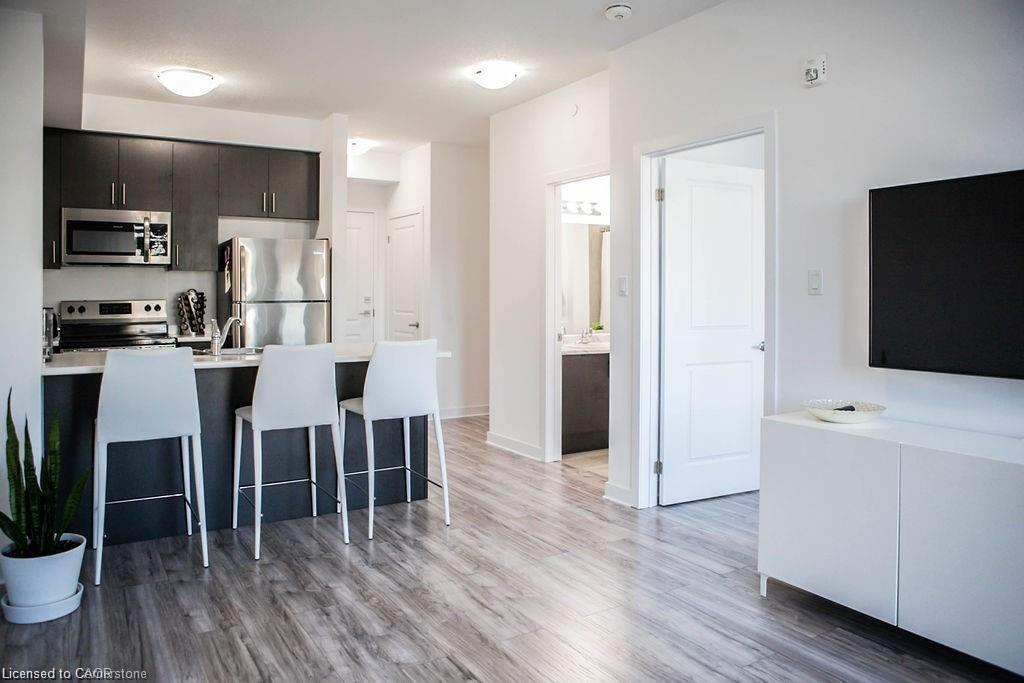 508-125 Shoreview Place, Hamilton, ON - Indoor Photo Showing Kitchen With Stainless Steel Kitchen