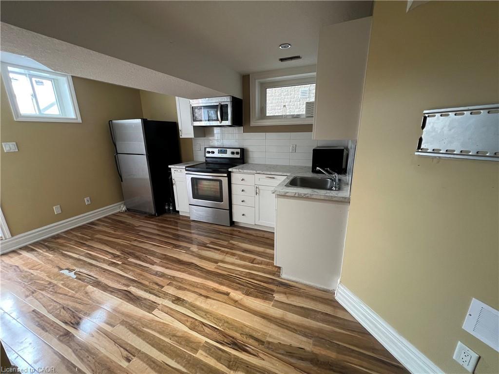 Lower-213 Paige Place, Kitchener, ON - Indoor Photo Showing Kitchen