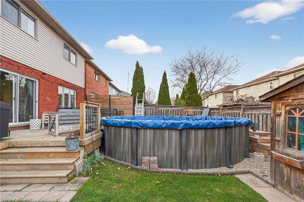 3 Jacqueline Boulevard, Hamilton, ON - Outdoor With Above Ground Pool With Exterior