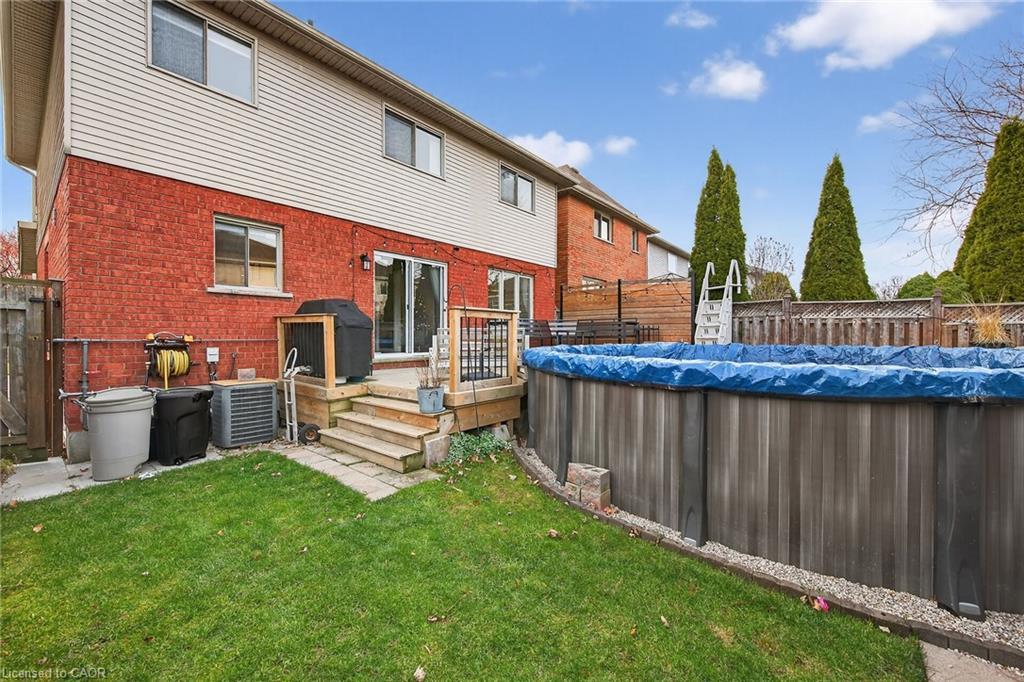 3 Jacqueline Boulevard, Hamilton, ON - Outdoor With Above Ground Pool With Exterior