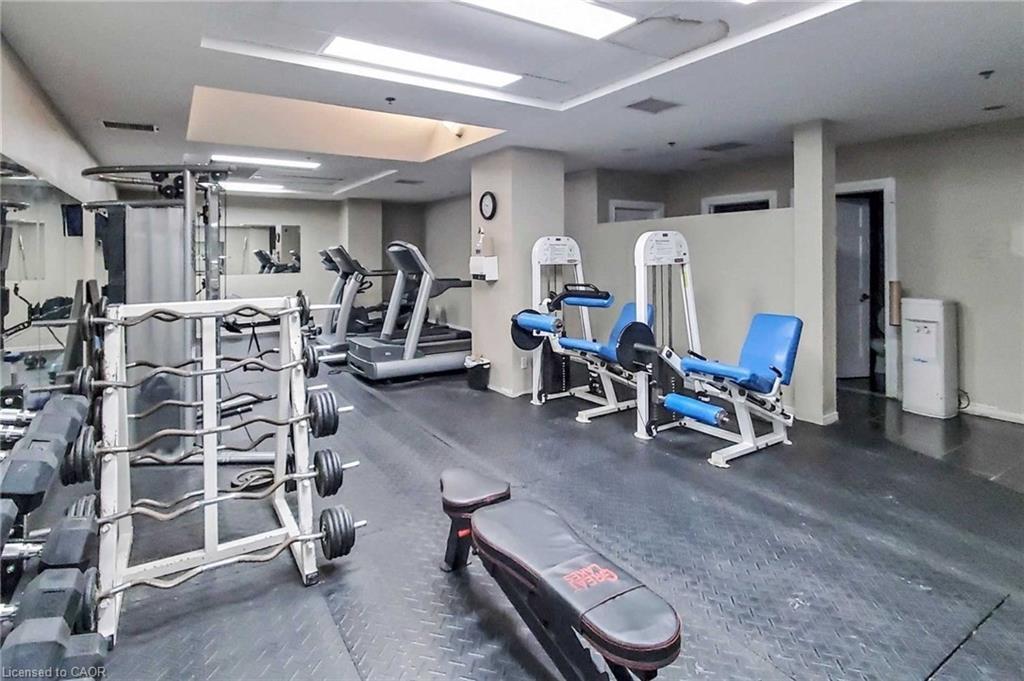 608-135 James Street, Hamilton, ON - Indoor Photo Showing Gym Room