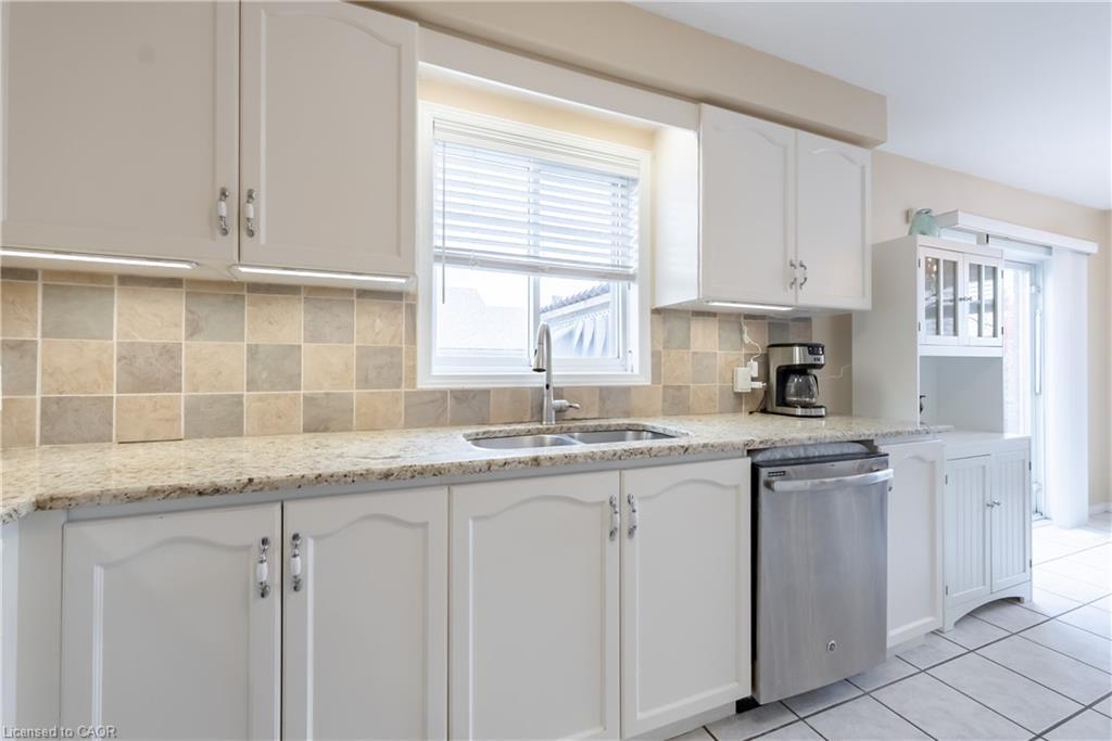 263 Hepburn Crescent, Hamilton, ON - Indoor Photo Showing Kitchen With Double Sink