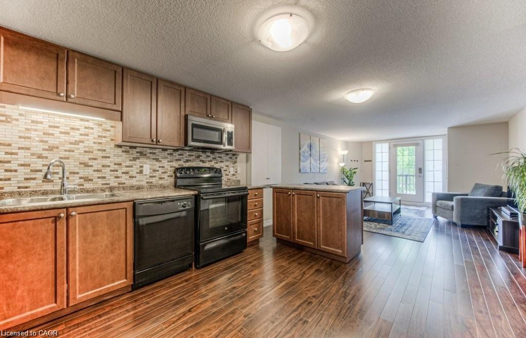 F-240 Rachel Crescent, Kitchener, ON - Indoor Photo Showing Kitchen With Double Sink