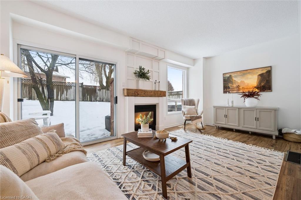 4 Northmanor Crescent, Kitchener, ON - Indoor Photo Showing Living Room With Fireplace