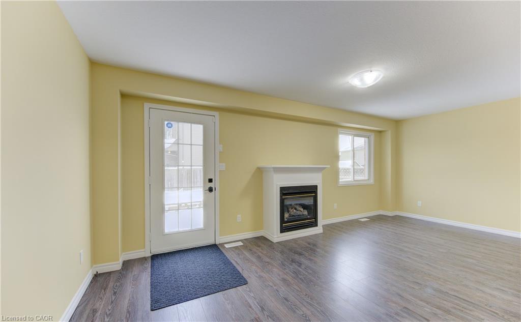 40 Red Clover Crescent, Kitchener, ON - Indoor Photo Showing Living Room With Fireplace