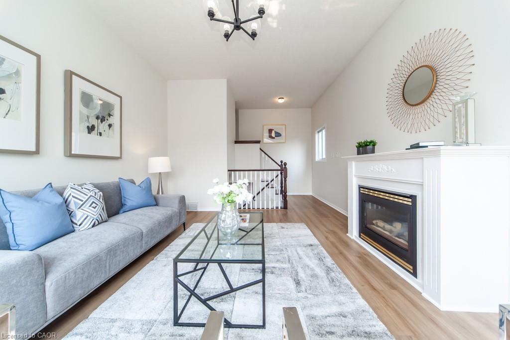 Main-579 Windjammer Way, Waterloo, ON - Indoor Photo Showing Living Room With Fireplace