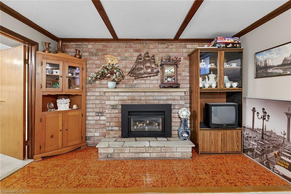 255 Highway 8, Hamilton, ON - Indoor Photo Showing Living Room With Fireplace