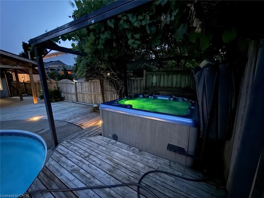 60 Denlow Street, Kitchener, ON - Outdoor With Above Ground Pool With Deck Patio Veranda