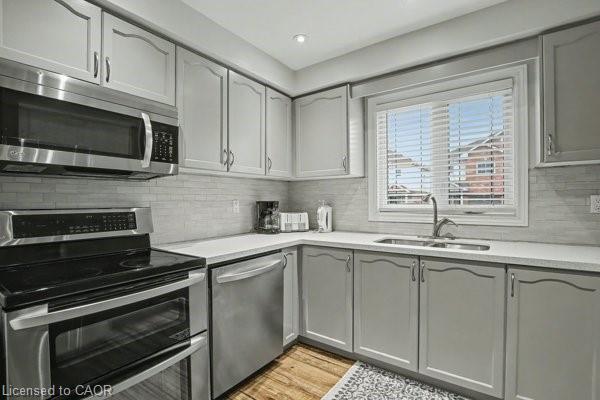 425 Taylor Crescent, Burlington, ON - Indoor Photo Showing Kitchen With Double Sink