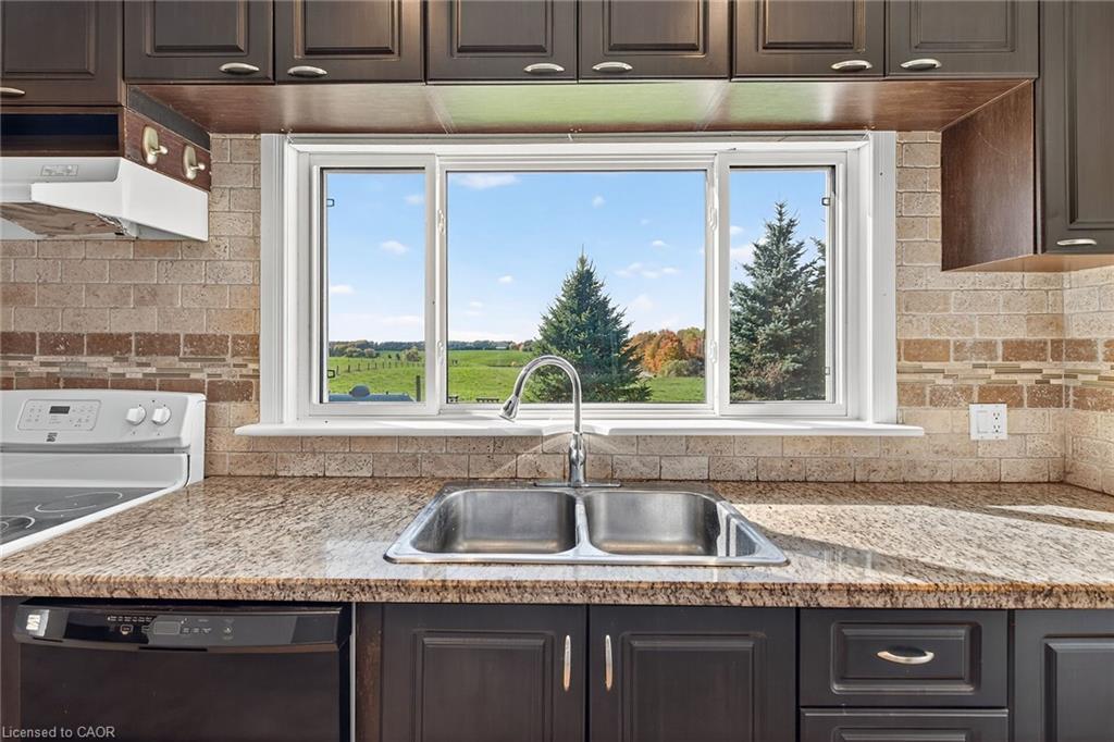 1868 Jerseyville Road W, Hamilton, ON - Indoor Photo Showing Kitchen With Double Sink