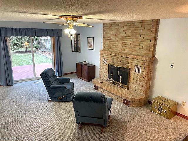 18 Kingfisher Drive, Hamilton, ON - Indoor Photo Showing Living Room With Fireplace