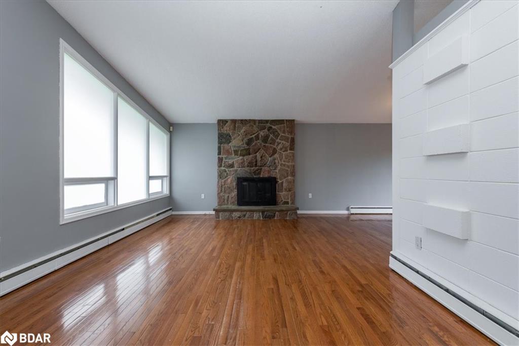46 Eugenia Street, Barrie, ON - Indoor Photo Showing Living Room With Fireplace
