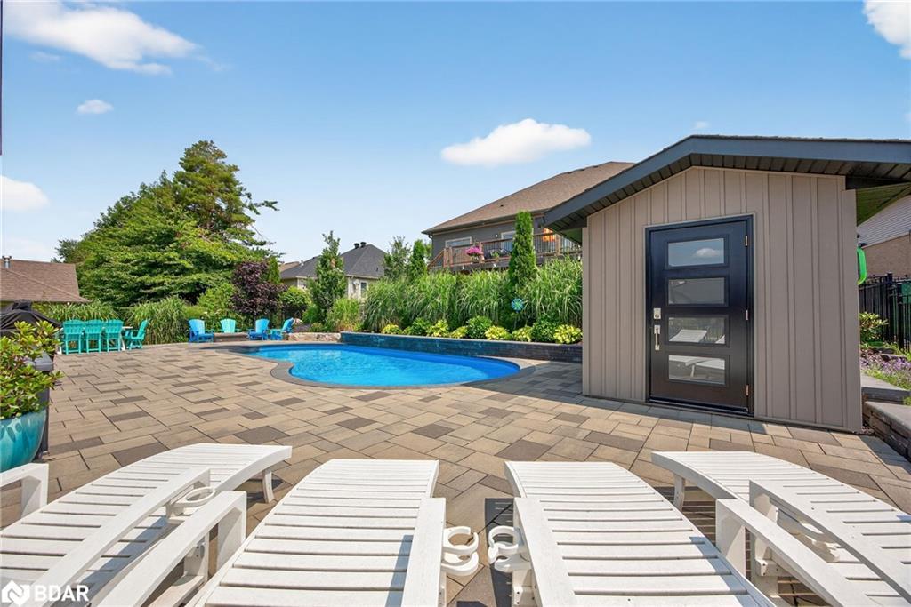 41 Landscape Drive, Oro-Medonte, ON - Outdoor With In Ground Pool With Deck Patio Veranda