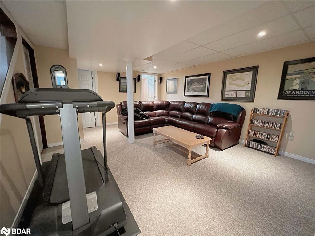 1 Potter Crescent, Tottenham, ON - Indoor Photo Showing Gym Room