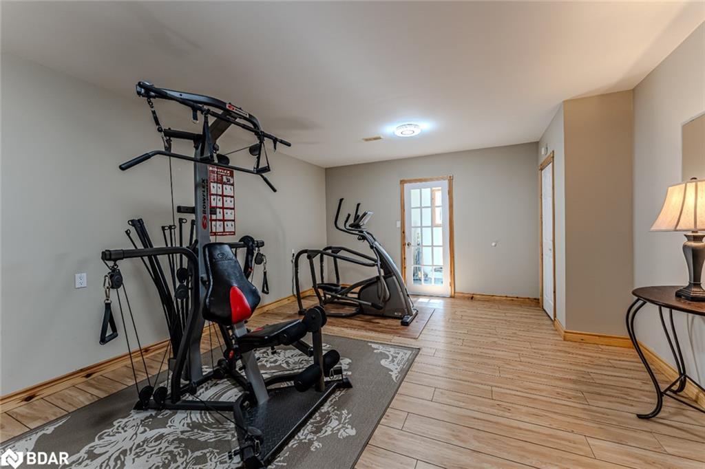 3891 9 Line N, Oro-Medonte, ON - Indoor Photo Showing Gym Room