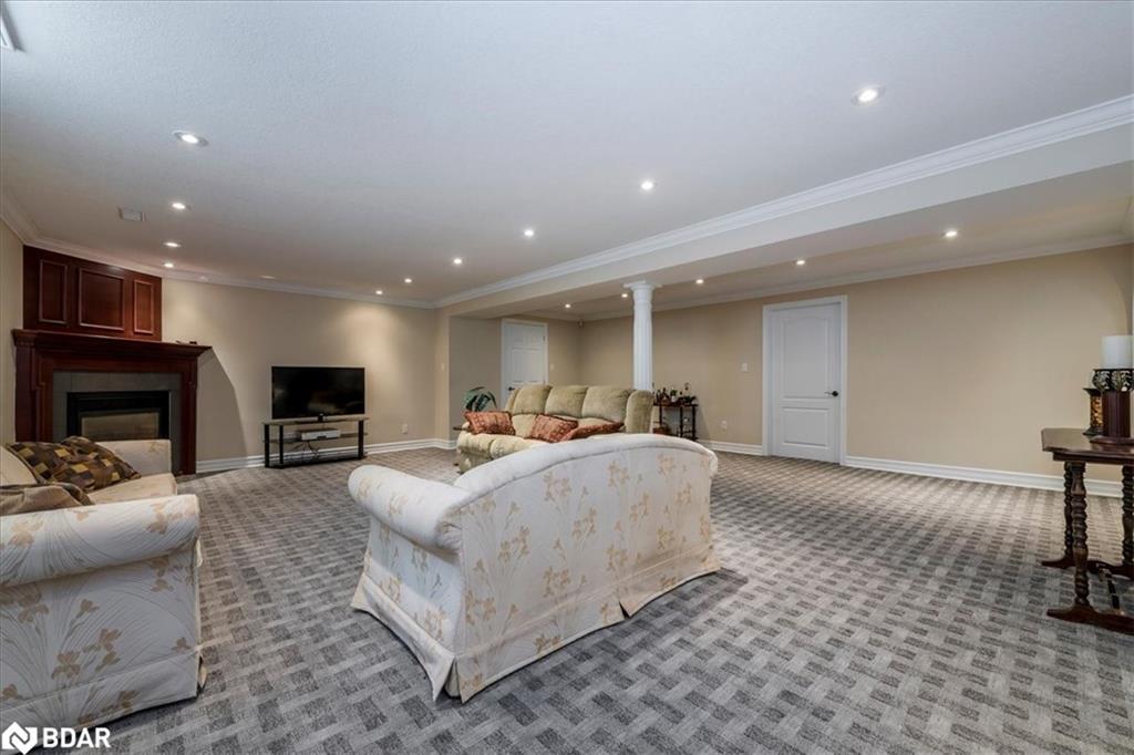 34 Heatherwood Drive, Springwater, ON - Indoor With Fireplace