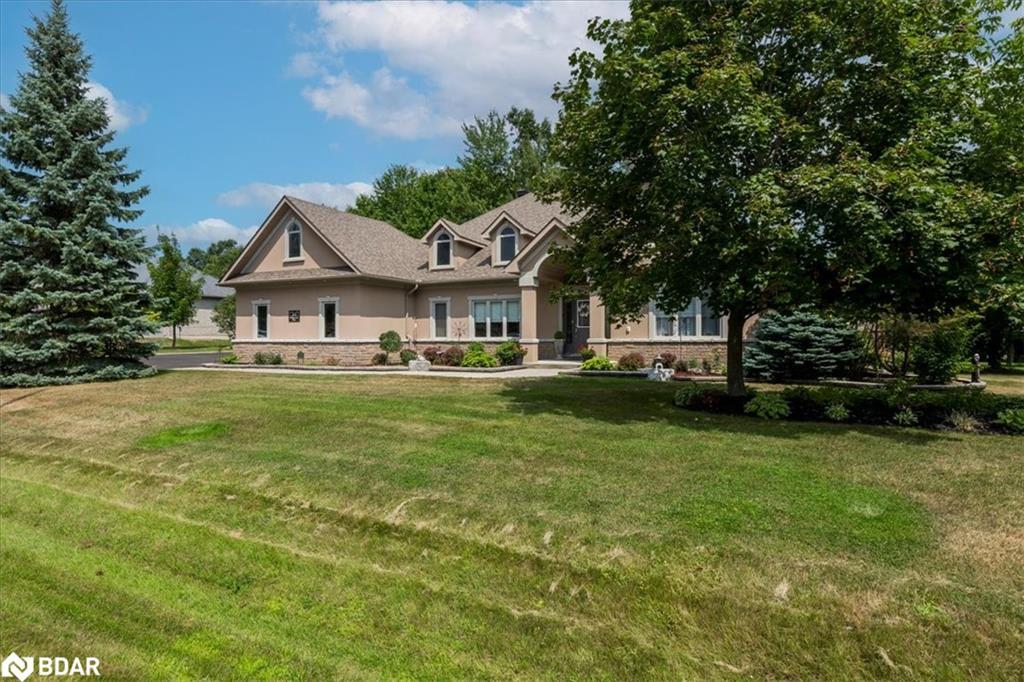 34 Heatherwood Drive, Springwater, ON - Outdoor With Deck Patio Veranda With Facade