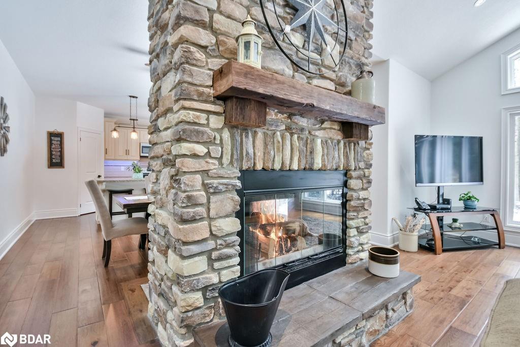 22 Marni Lane, Phelpston, ON - Indoor Photo Showing Living Room With Fireplace
