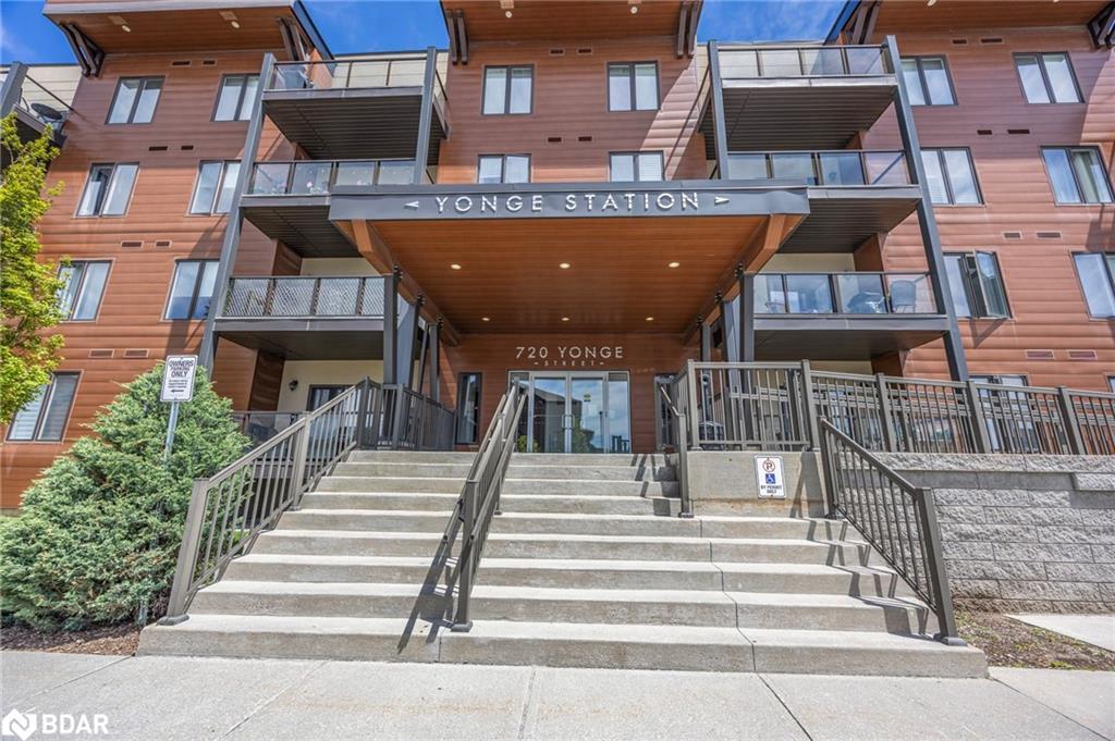 205-720 Yonge Street, Barrie, ON - Outdoor With Balcony With Facade