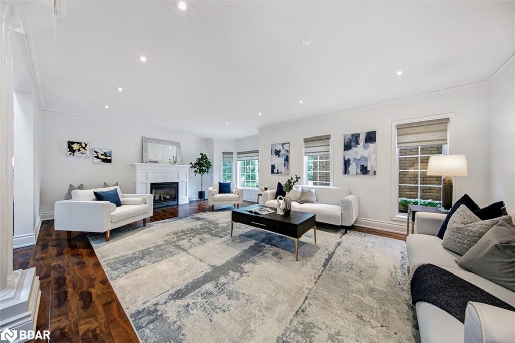 6 Colton Crescent S, Vaughan, ON - Indoor Photo Showing Living Room With Fireplace