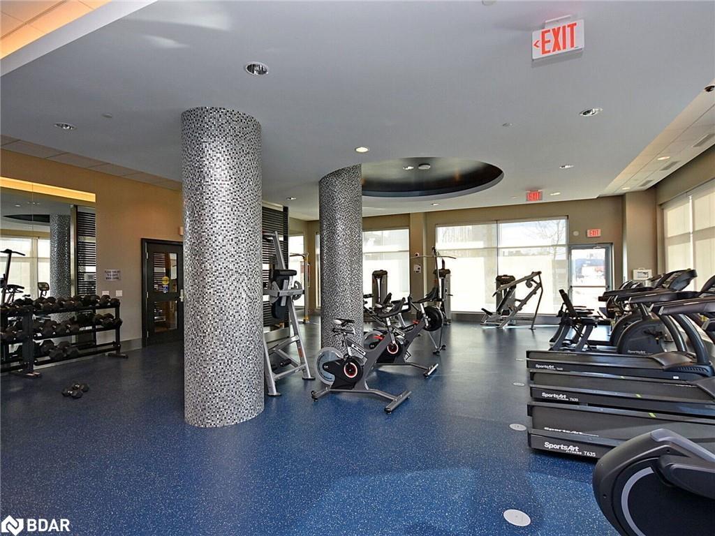 1210-55 Speers Road, Oakville, ON - Indoor Photo Showing Gym Room
