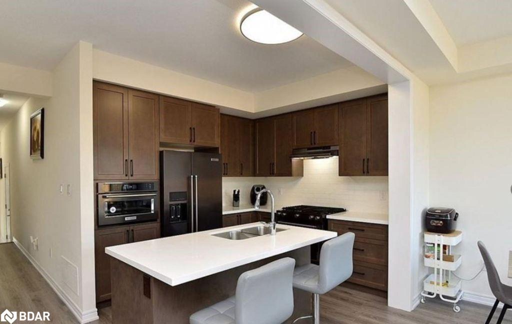 29 Hibiscus Lane, Hamilton, ON - Indoor Photo Showing Kitchen With Stainless Steel Kitchen With Double Sink With Upgraded Kitchen