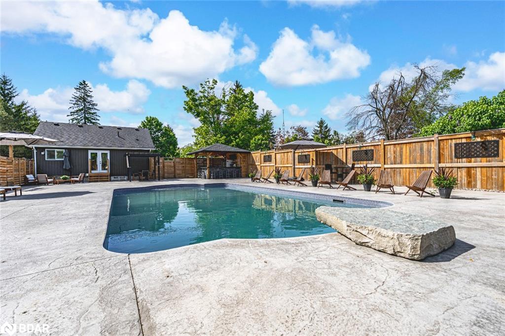 2484 Highway 11 S, Oro-Medonte, ON - Outdoor With In Ground Pool With Backyard