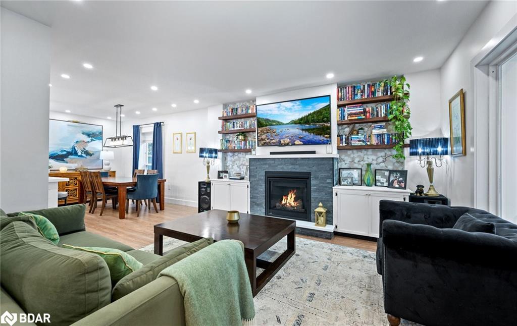 265 Arthur Street, Acton, ON - Indoor Photo Showing Living Room With Fireplace