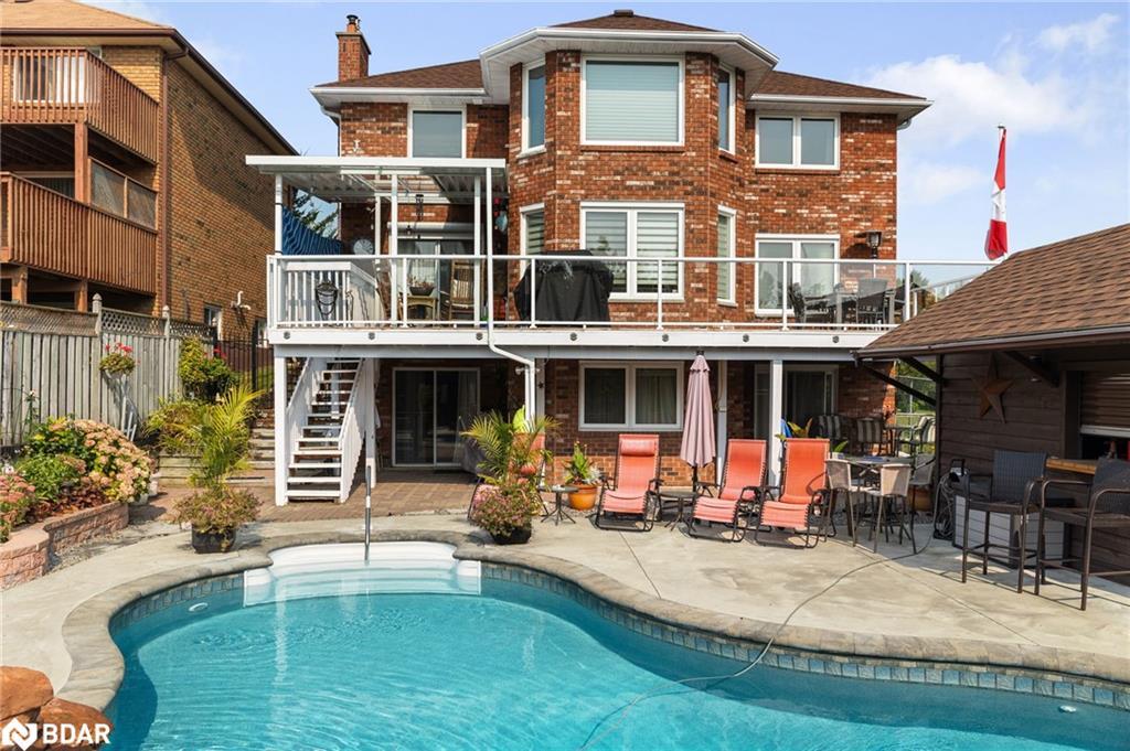 292 Leacock Drive, Barrie, ON - Outdoor With In Ground Pool With Deck Patio Veranda