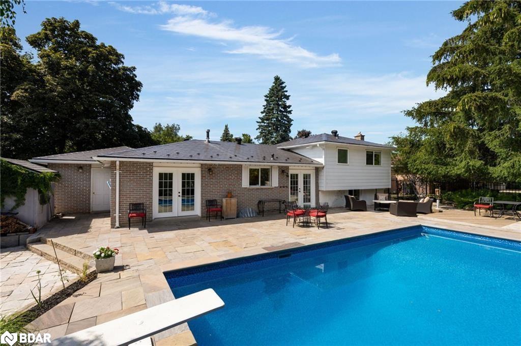 28 Larry Street, Caledon, ON - Outdoor With In Ground Pool With Backyard