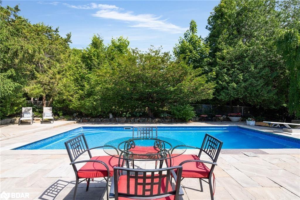 28 Larry Street, Caledon, ON - Outdoor With In Ground Pool With Backyard