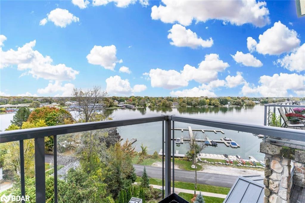 604-80 Orchard Point Road, Orillia, ON - Outdoor With Body Of Water With Balcony With View
