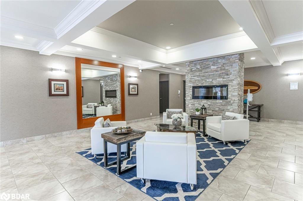 604-80 Orchard Point Road, Orillia, ON - Indoor With Fireplace