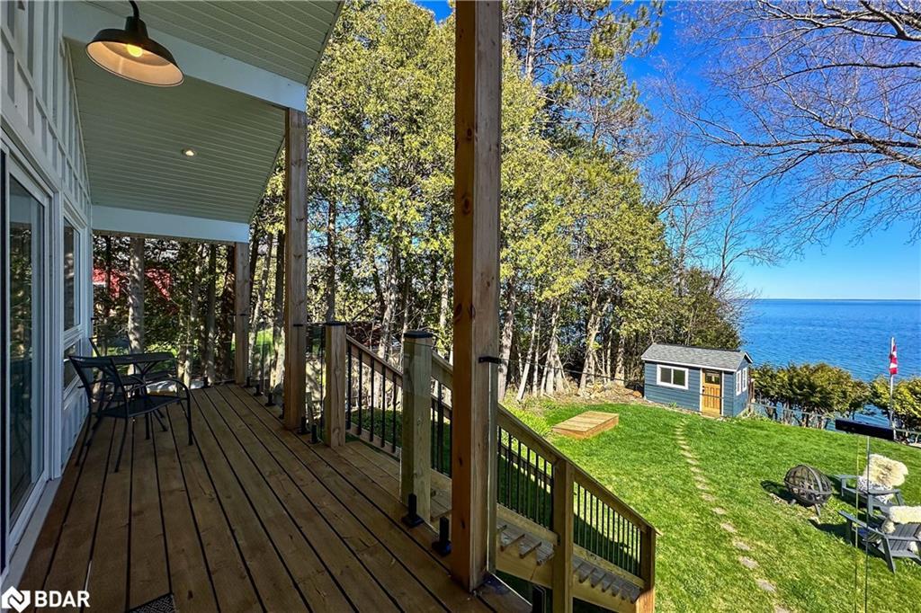 2371 Lakeshore Road E, Oro-Medonte, ON - Outdoor With Body Of Water With Deck Patio Veranda