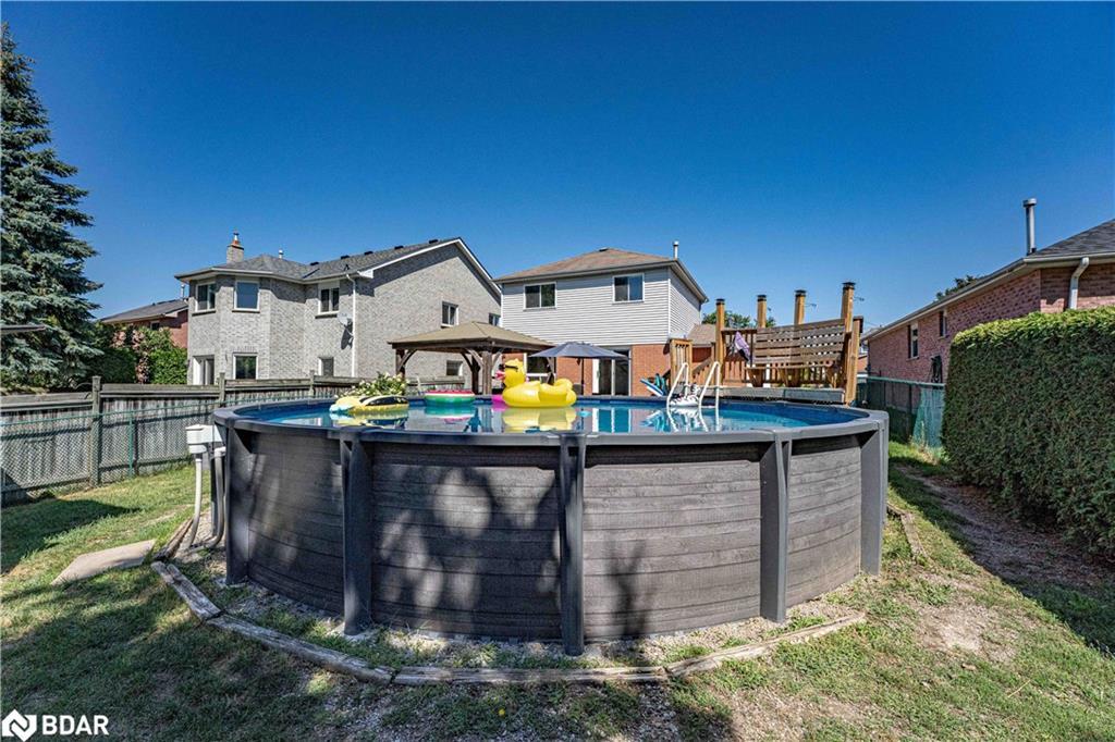 10 Carter Road, Barrie, ON - Outdoor With Above Ground Pool With Backyard