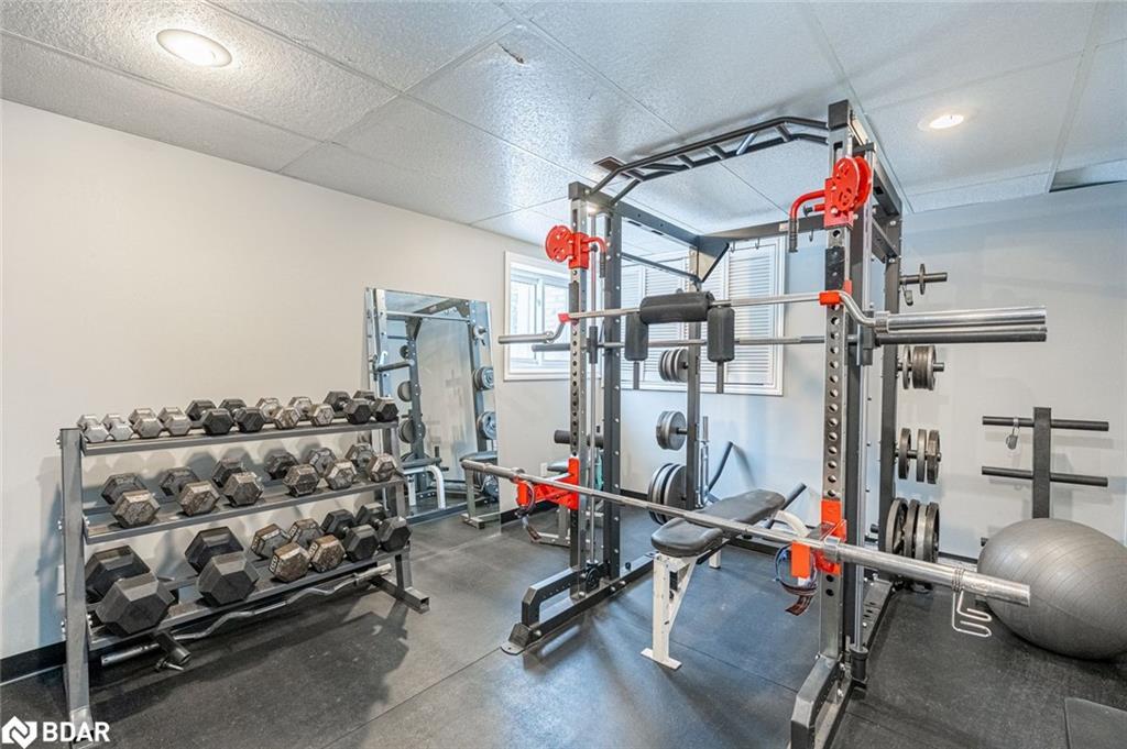 7816 6Th Line, Essa, ON - Indoor Photo Showing Gym Room