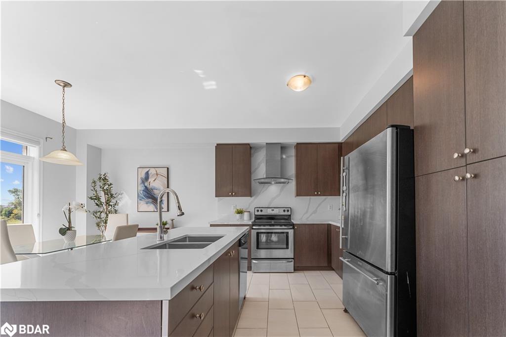 83 Longboat Run W, Brantford, ON - Indoor Photo Showing Kitchen With Stainless Steel Kitchen With Double Sink